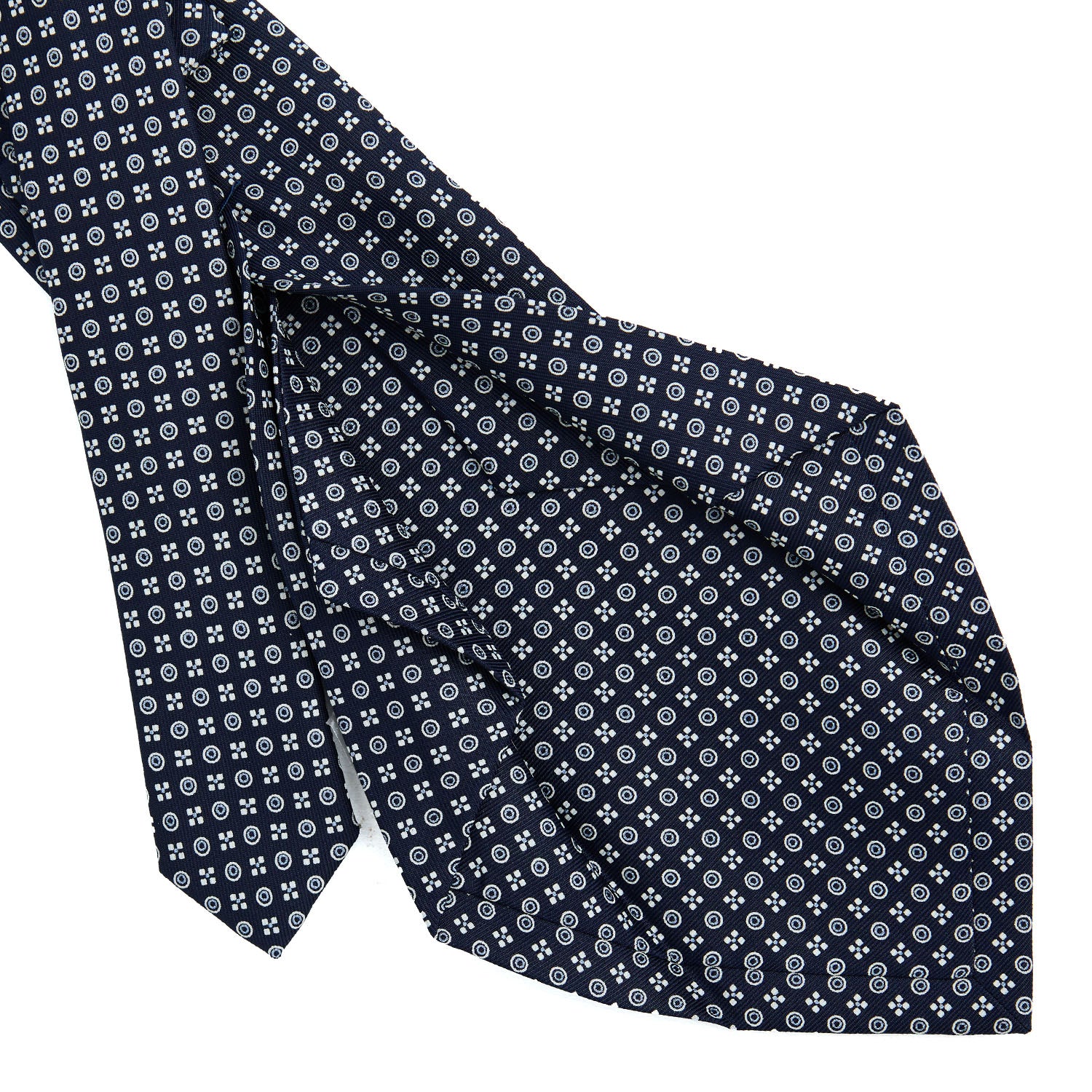E. Marinella 5-Fold Ties: Printed Silk with 5 Handcrafted Folds