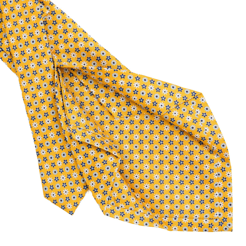 YELLOW 5 FOLD SARTORIAL SILK TIE