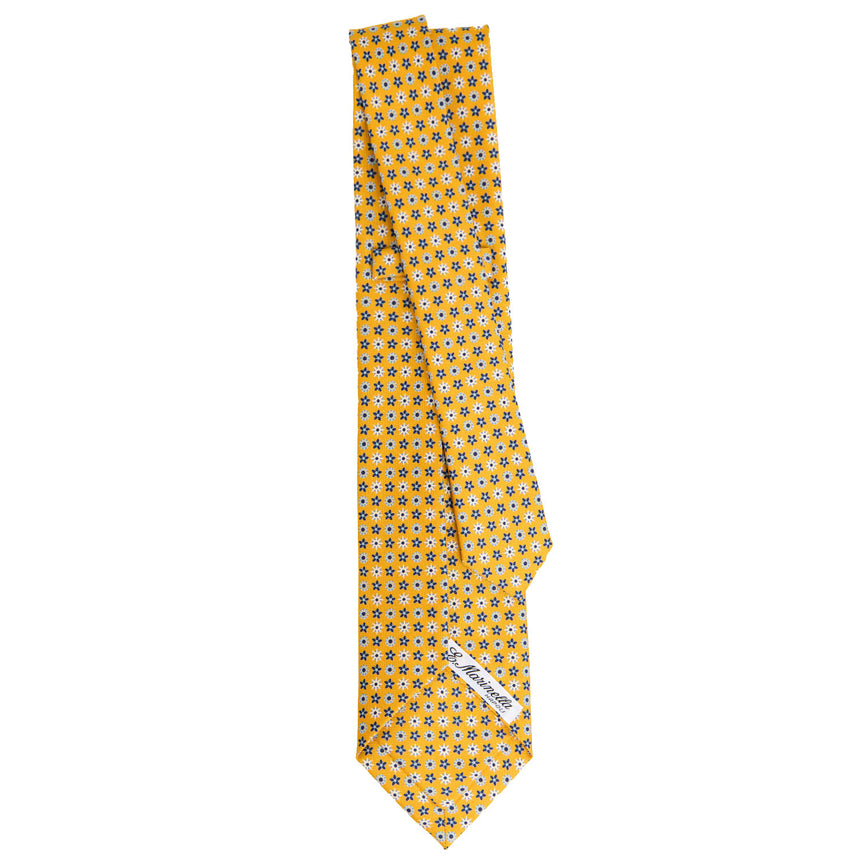 YELLOW 5 FOLD SARTORIAL SILK TIE