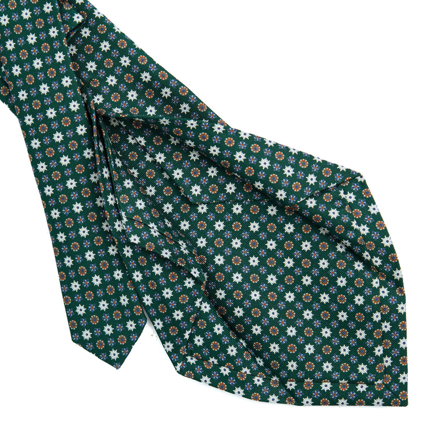 DARK GREEN 5 FOLD SARTORIAL SILK TIE