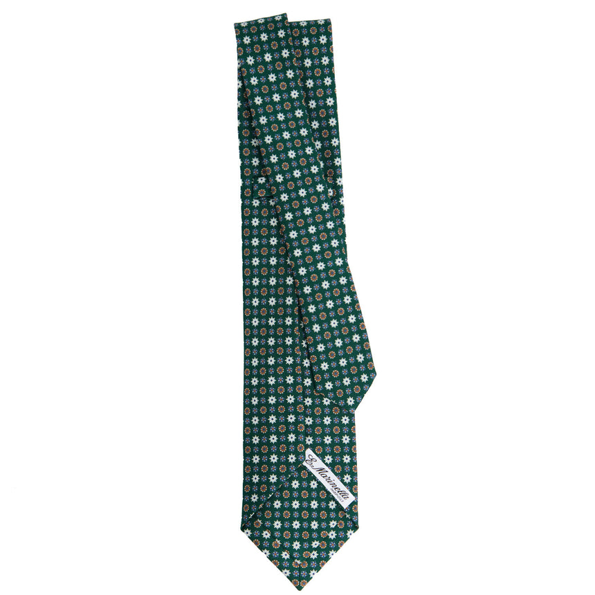 DARK GREEN 5 FOLD SARTORIAL SILK TIE