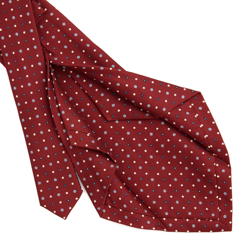 BURGUNDY 5 FOLD SARTORIAL SILK TIE
