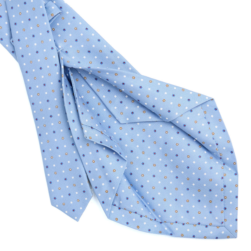LIGHT BLUE 5 FOLD SARTORIAL SILK TIE