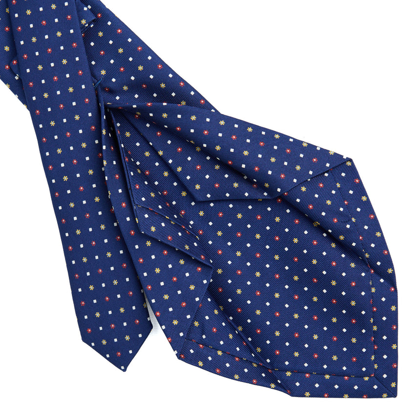 BLUE 5 FOLD SARTORIAL SILK TIE