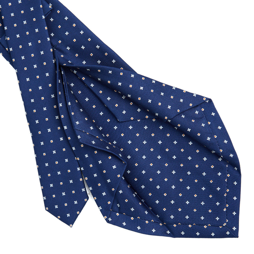 BLUE 5 FOLD SARTORIAL SILK TIE