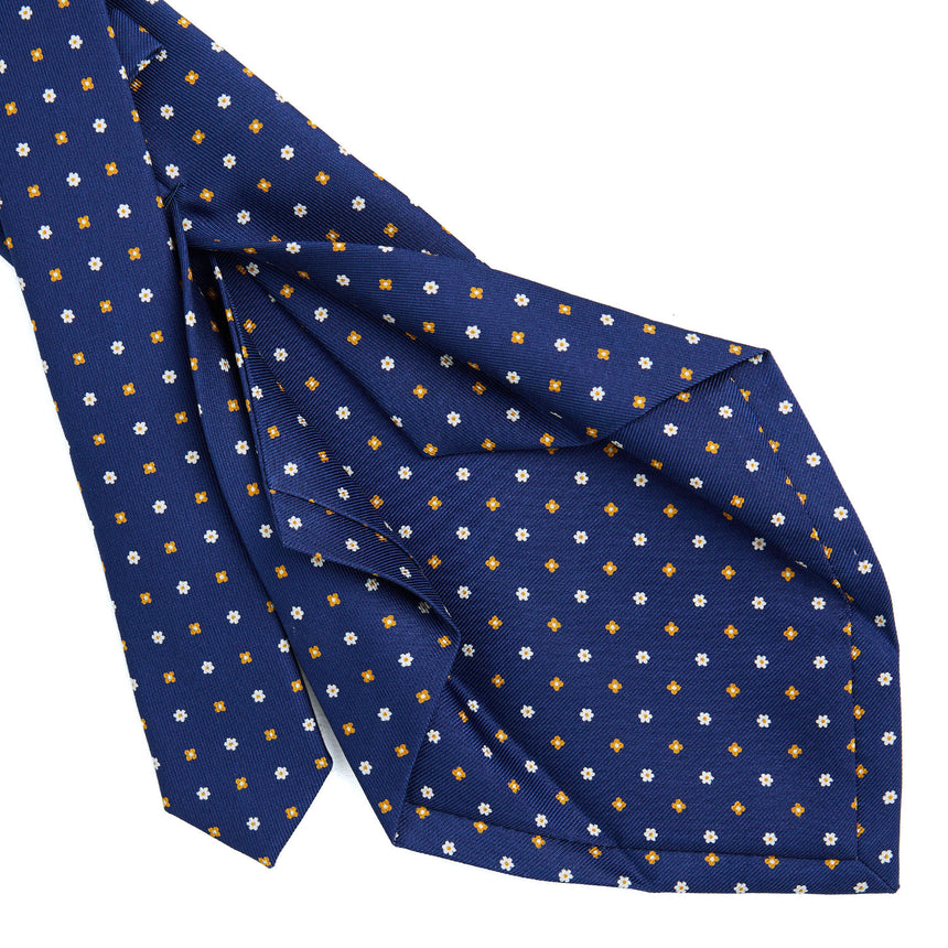 BLUE 5 FOLD SARTORIAL SILK TIE