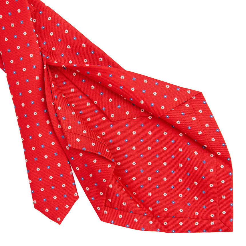 RED 5 FOLD SARTORIAL SILK TIE