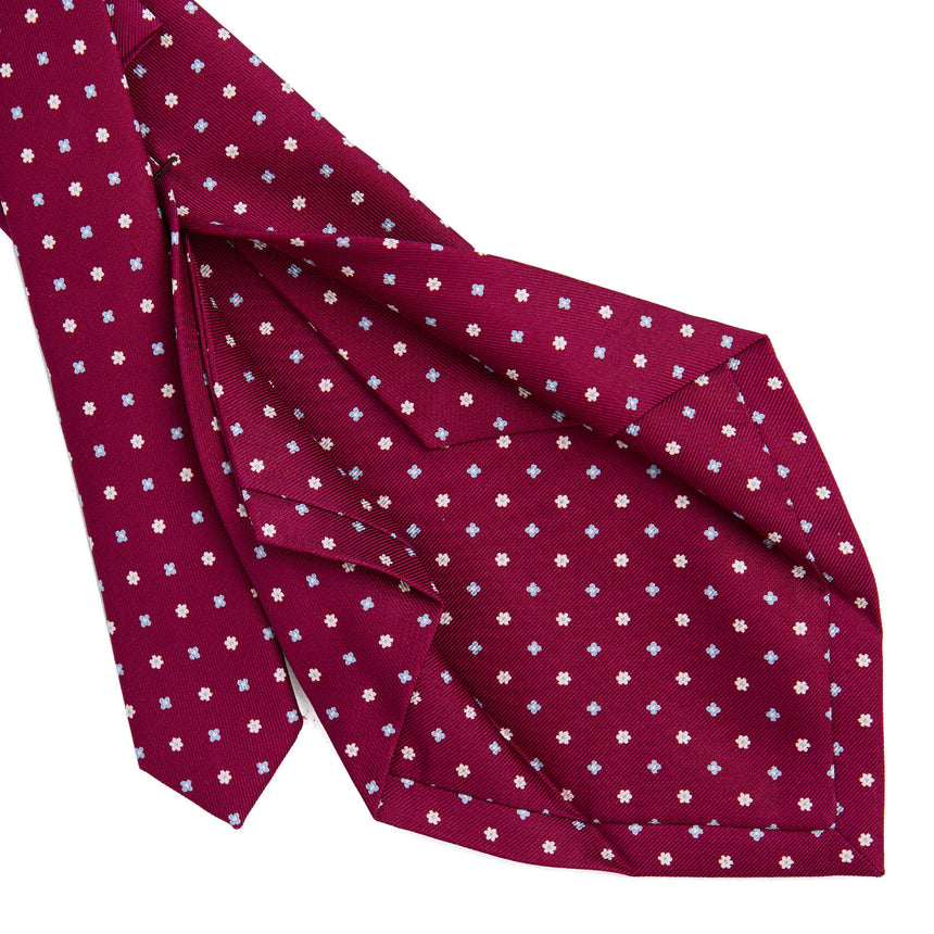 FUCHSIA 5 FOLD SARTORIAL SILK TIE