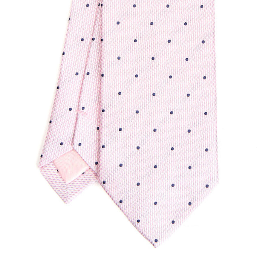 PINK CEREMONIAL JACQUARD SILK TIE
