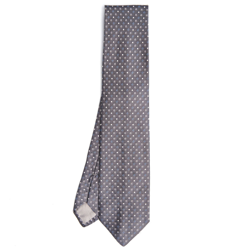 DARK GREY CEREMONIAL SILK SATIN TIE