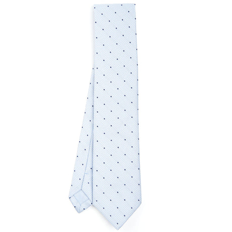 LIGHT BLUE CEREMONIAL JACQUARD SILK TIE