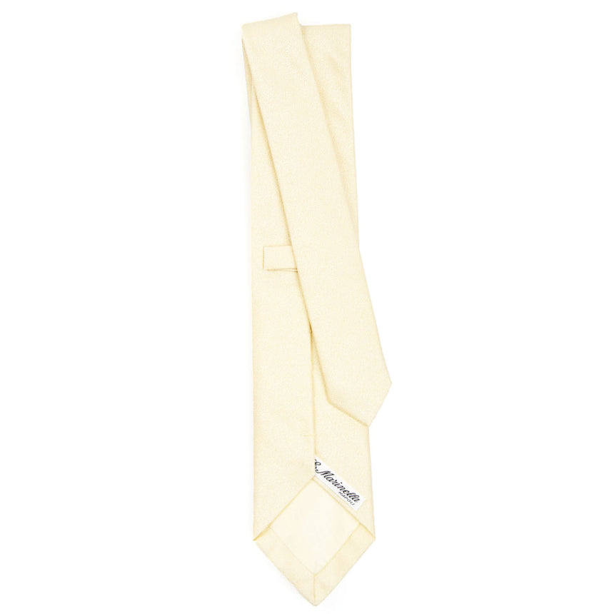 LIGHT YELLOW CEREMONIAL SILK SATIN TIE