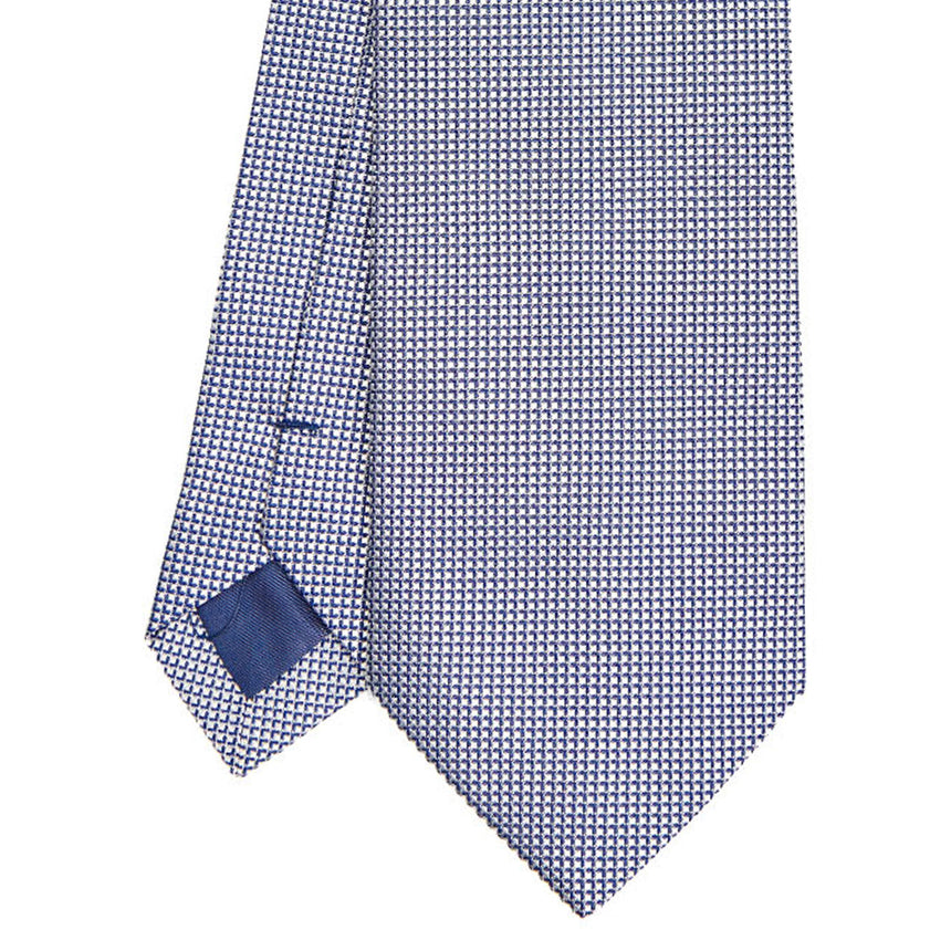BLUE CEREMONIAL JACQUARD SILK TIE