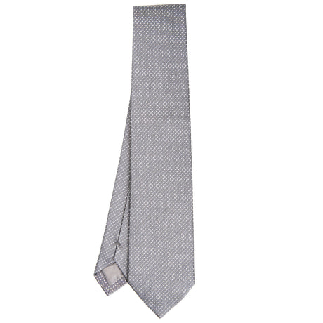 DARK GREY CEREMONIAL JACQUARD SILK TIE