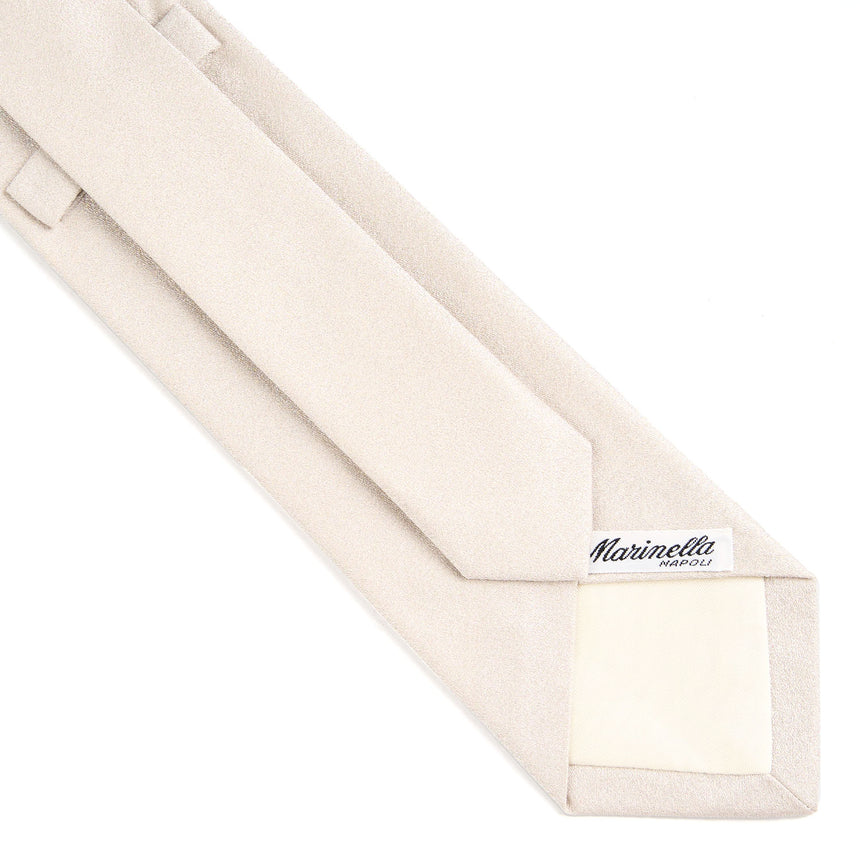 LIGHT GREY CEREMONIAL SILK SATIN TIE