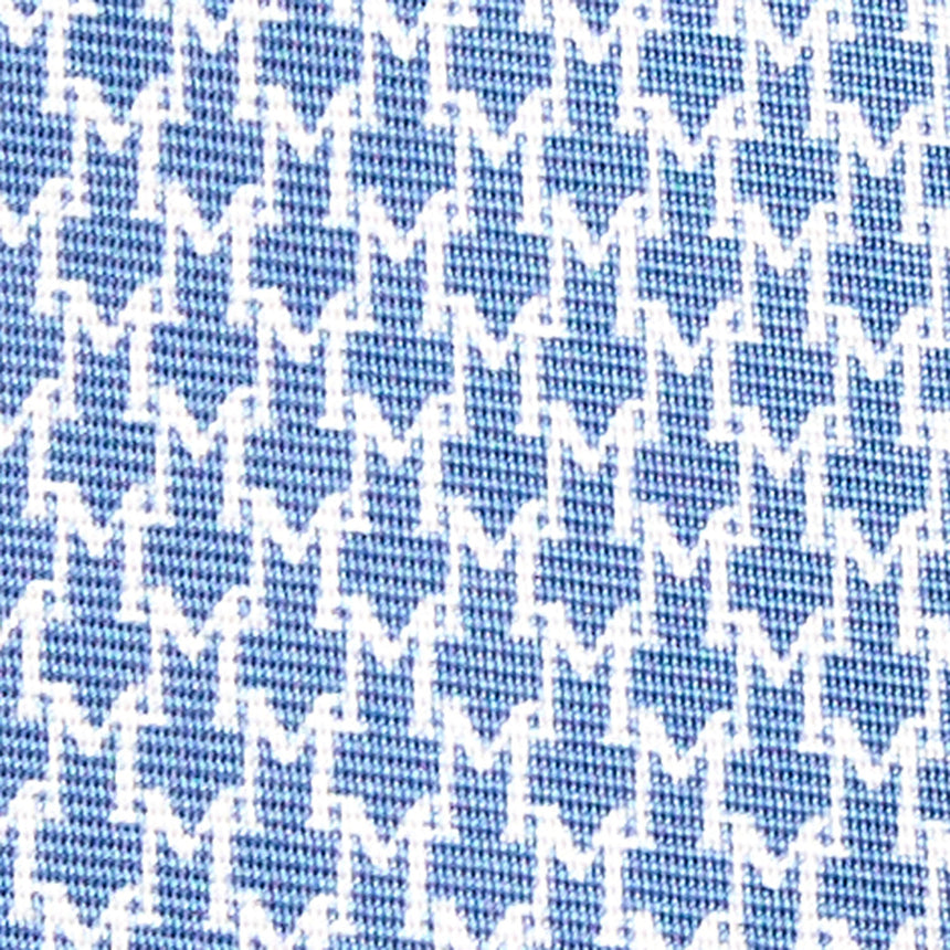 BLUE SARTORIAL PRINTED SILK TIE