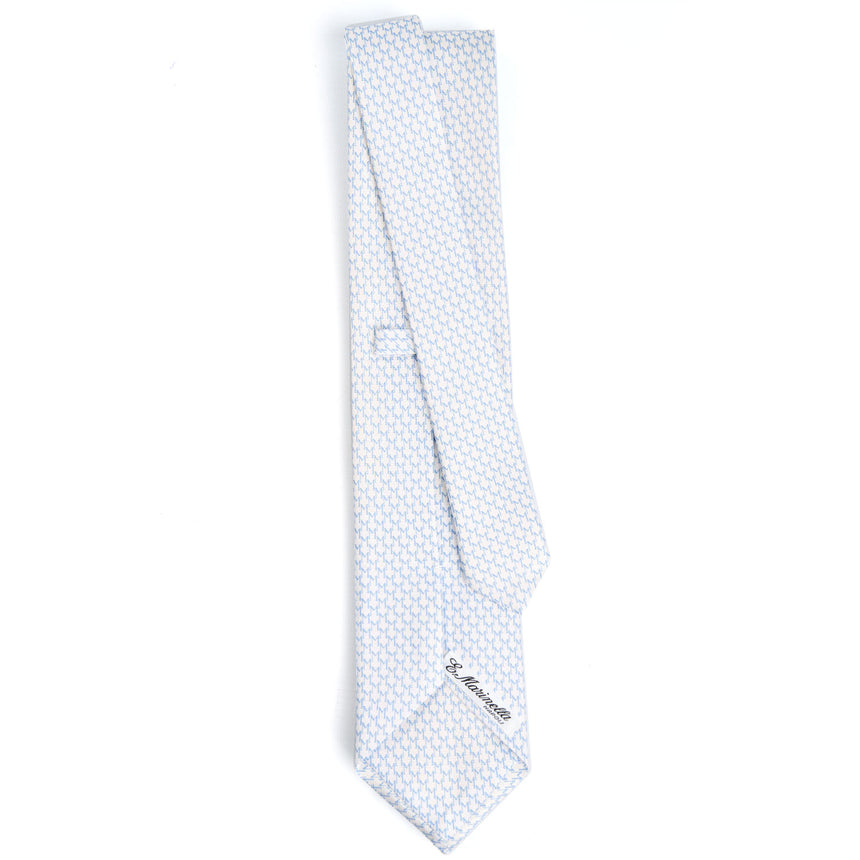 WHITE SARTORIAL CLASSIC SILK TIE