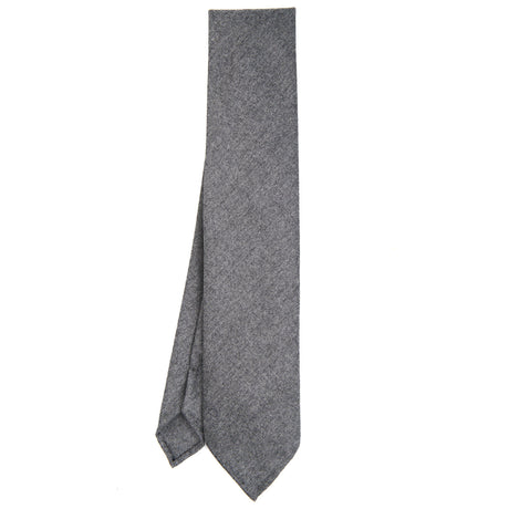 LIGHT GREY CLASSIC UNLINED WOOL TIE