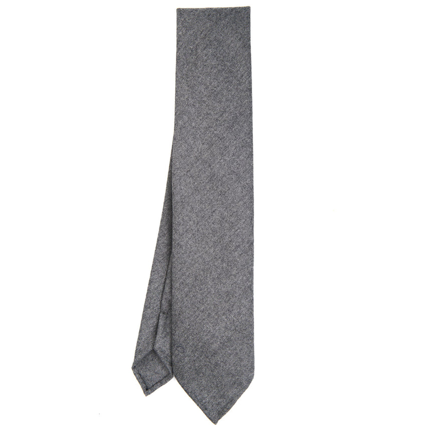 LIGHT GREY CLASSIC UNLINED WOOL TIE