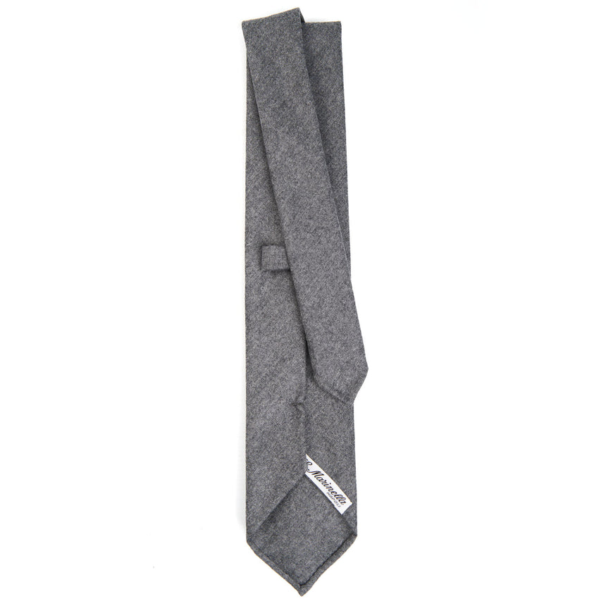 LIGHT GREY CLASSIC UNLINED WOOL TIE