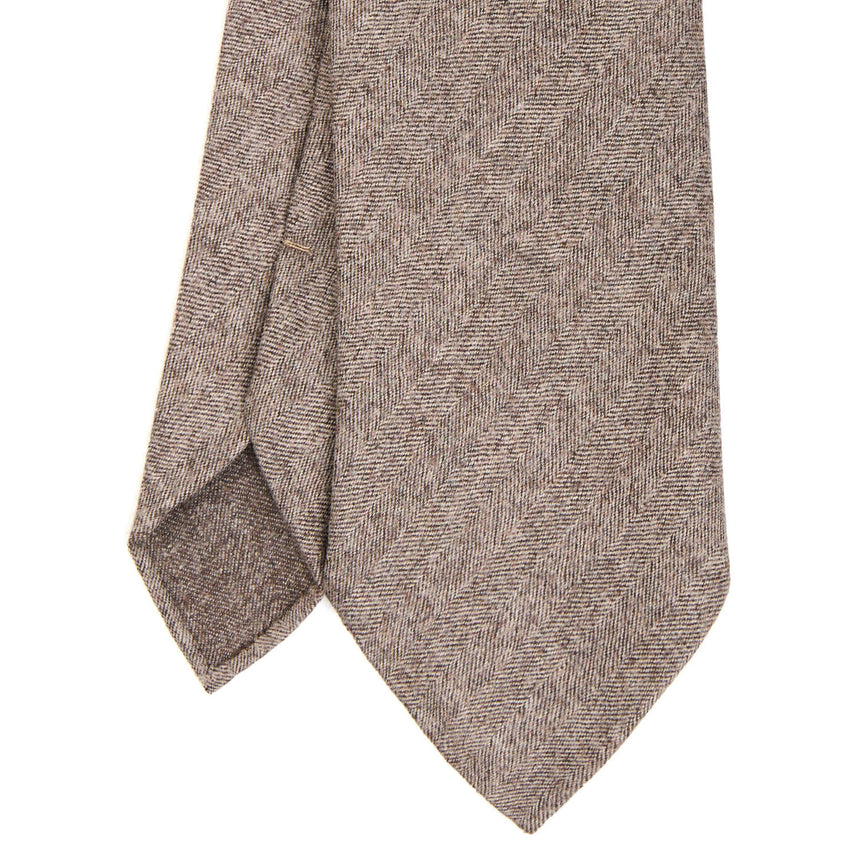 BEIGE SARTORIAL UNLINED WOOL TIE