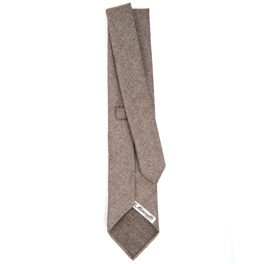 BEIGE SARTORIAL UNLINED WOOL TIE