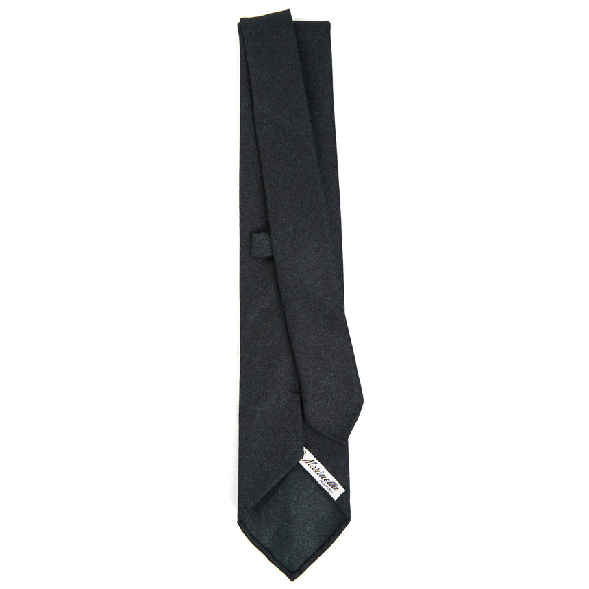 DARK GREEN CLASSIC UNLINED WOOL TIE
