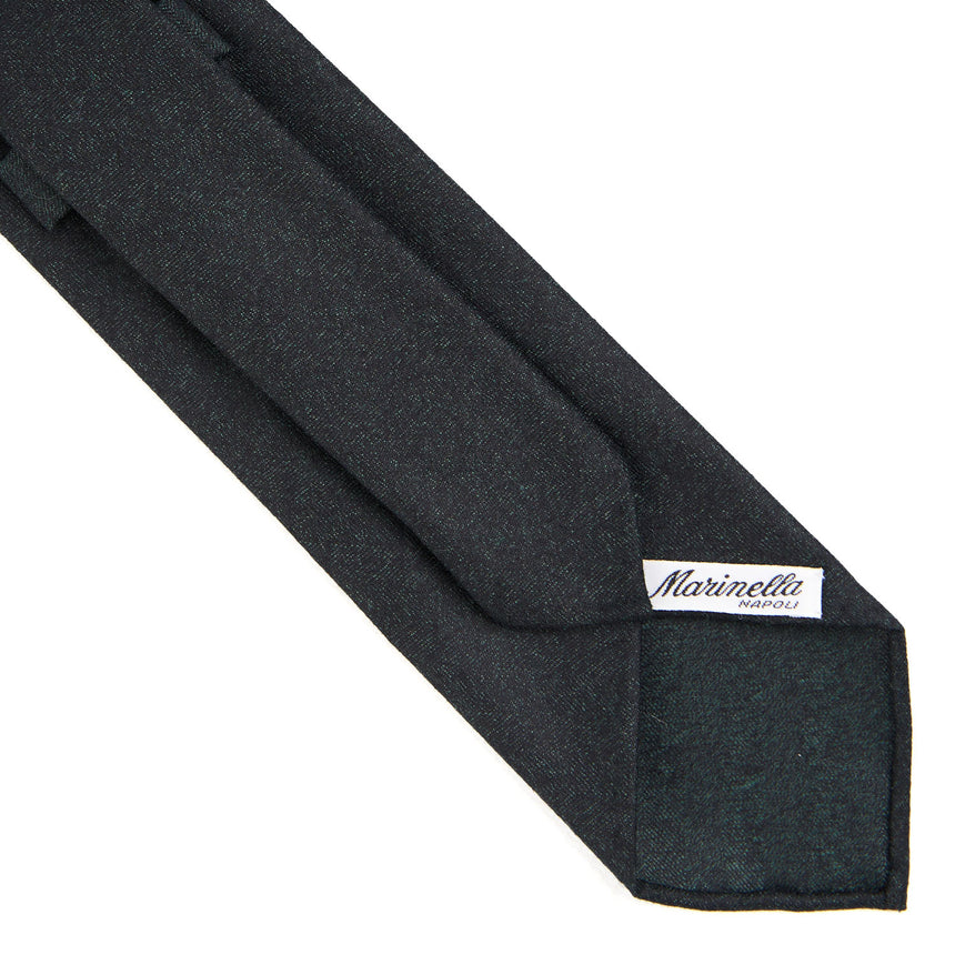 DARK GREEN CLASSIC UNLINED WOOL TIE
