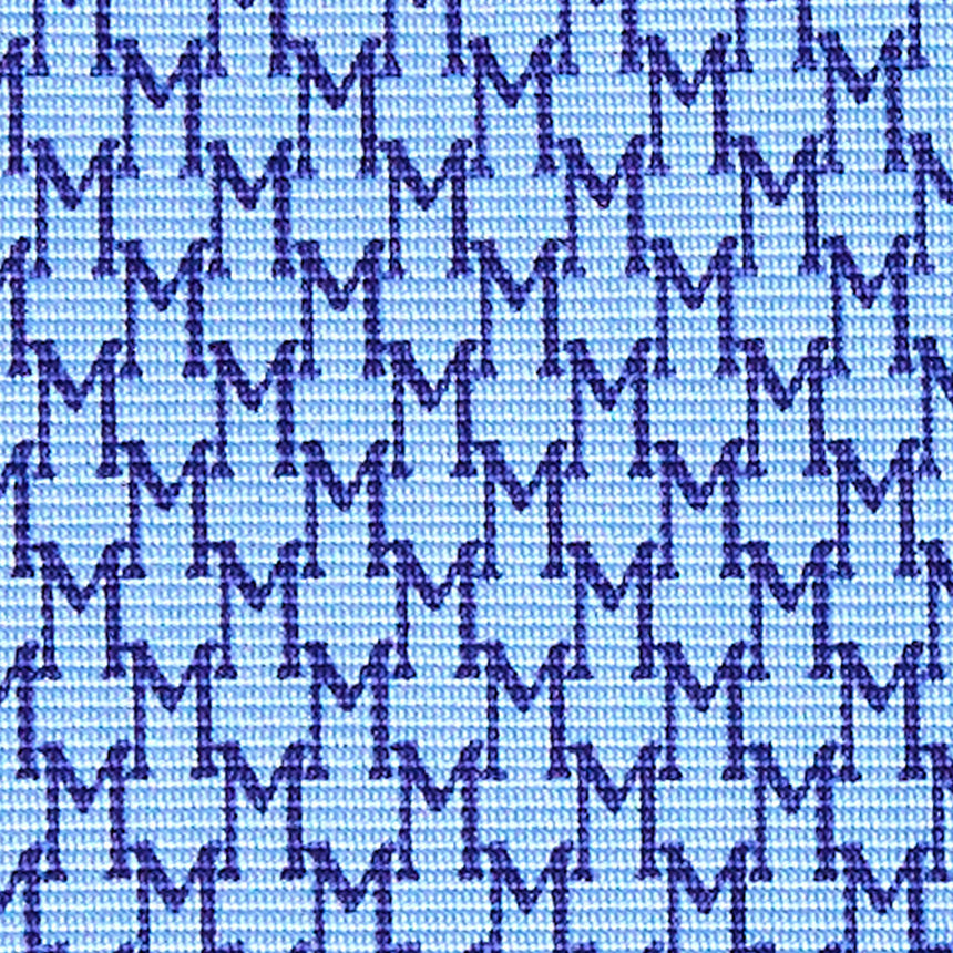 LIGHT BLUE SARTORIAL PRINTED SILK TIE