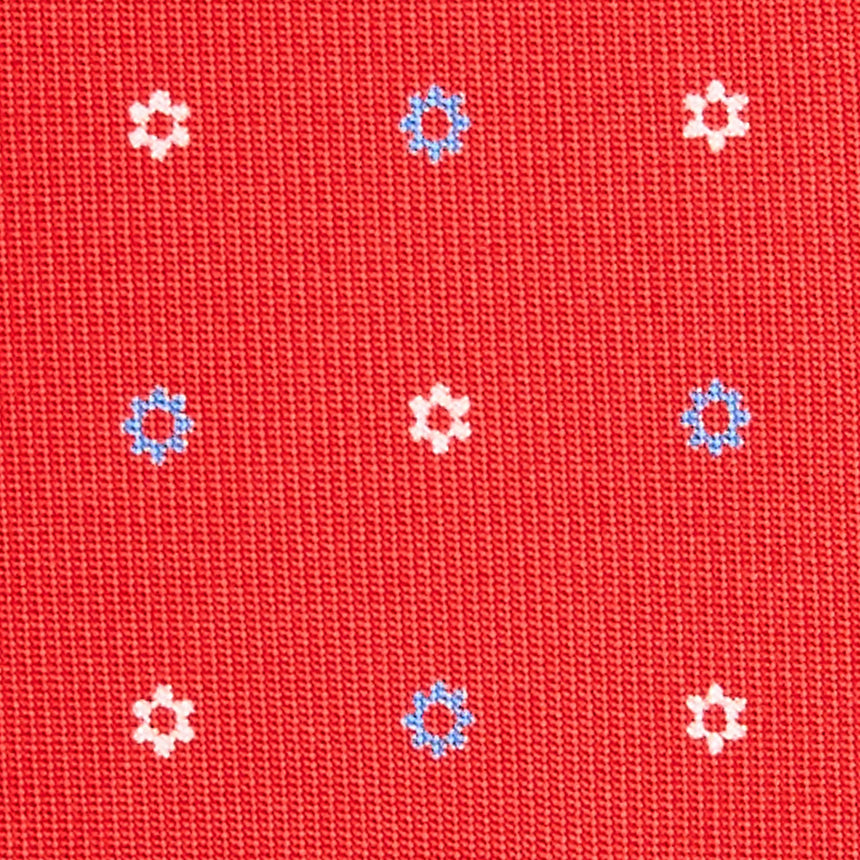 RED SARTORIAL 7 CM PRINTED SILK TIE