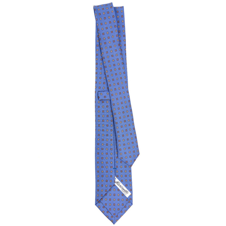 POWDER BLUE SARTORIAL 7 CM PRINTED SILK TIE
