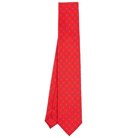 RED SARTORIAL 7 CM PRINTED SILK TIE