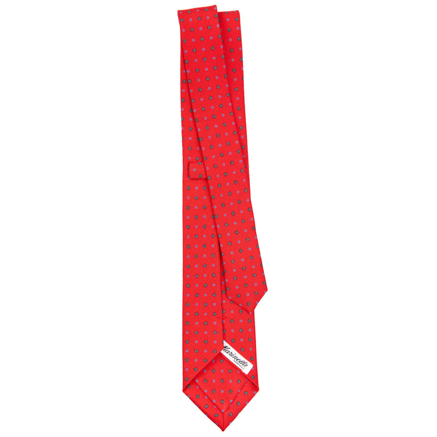 RED SARTORIAL 7 CM PRINTED SILK TIE