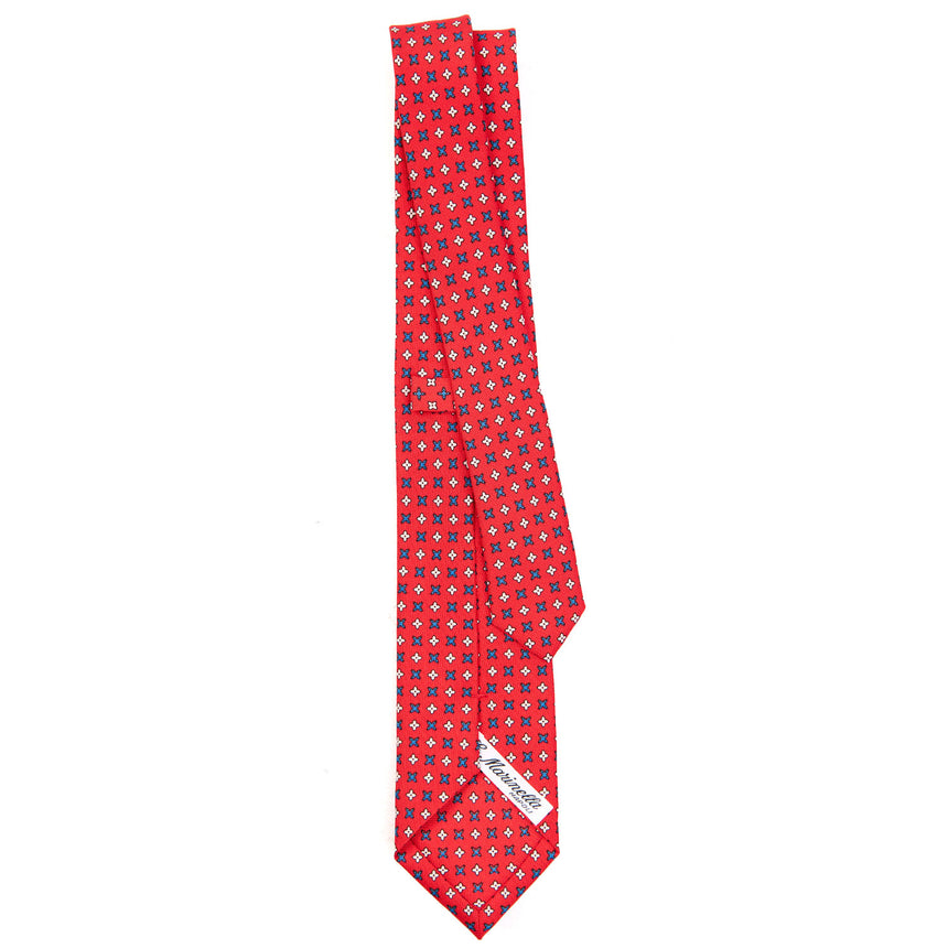 RED SARTORIAL 7 CM PRINTED SILK TIE