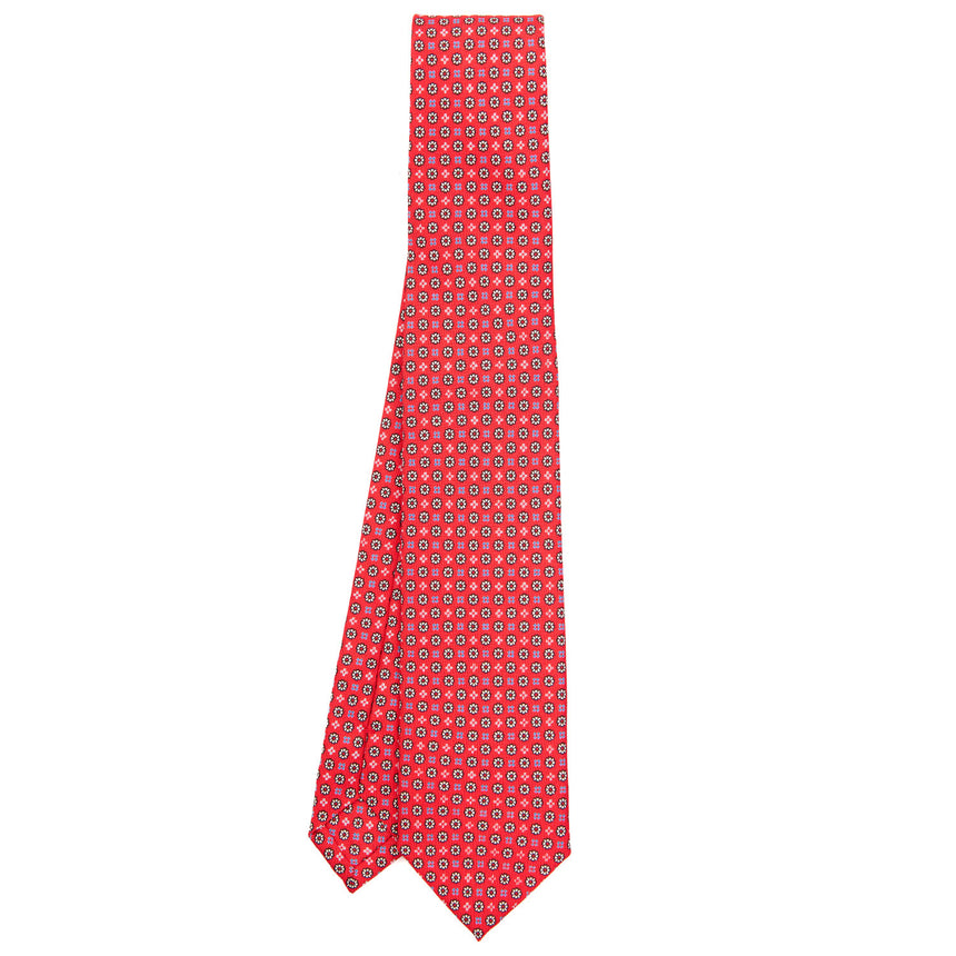RED SARTORIAL 7 CM PRINTED SILK TIE