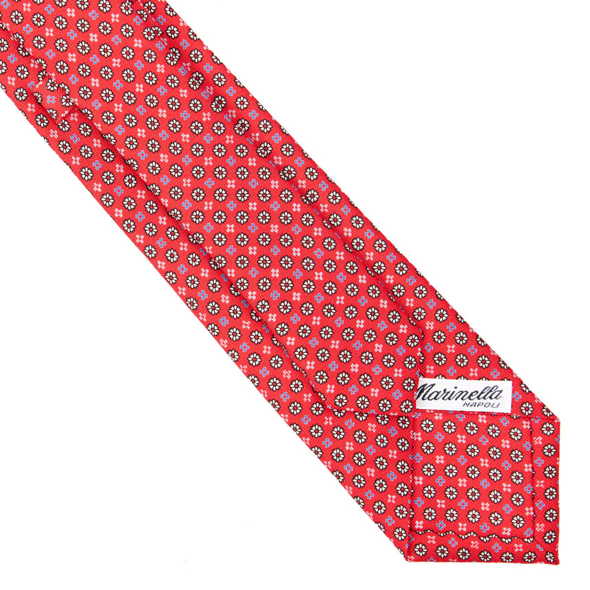 RED SARTORIAL 7 CM PRINTED SILK TIE