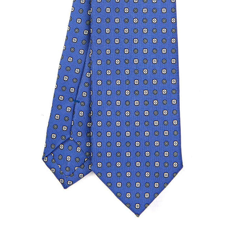POWDER BLUE SARTORIAL 7 CM PRINTED SILK TIE
