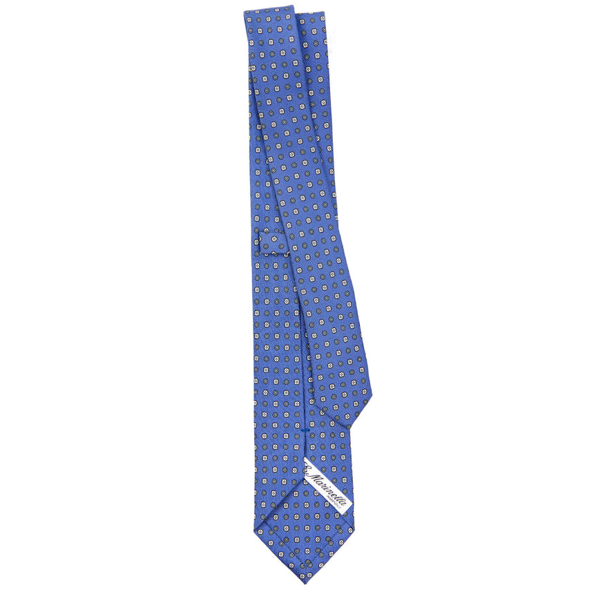 POWDER BLUE SARTORIAL 7 CM PRINTED SILK TIE