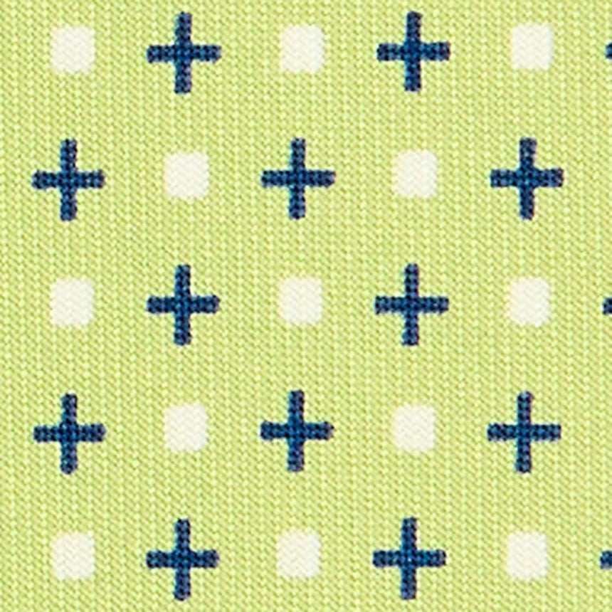 LIGHT GREEN SARTORIAL 7 CM PRINTED SILK TIE