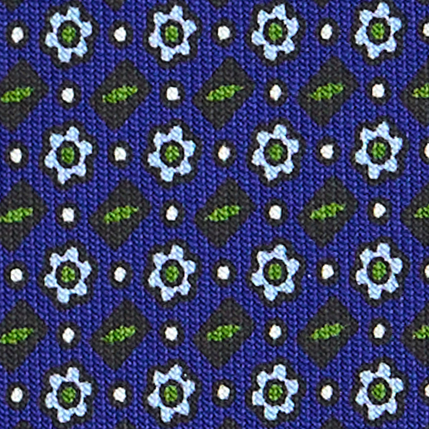 BLUETTE SARTORIAL 7 CM PRINTED SILK TIE