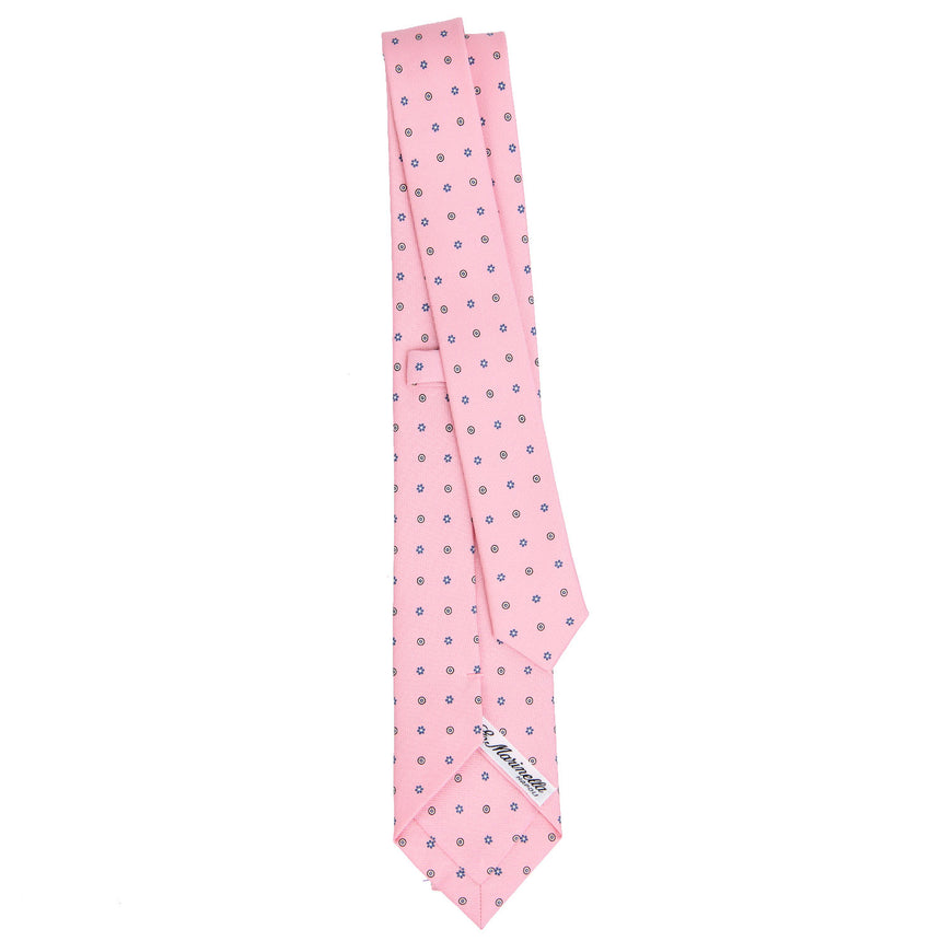 PINK SARTORIAL 7 CM PRINTED SILK TIE