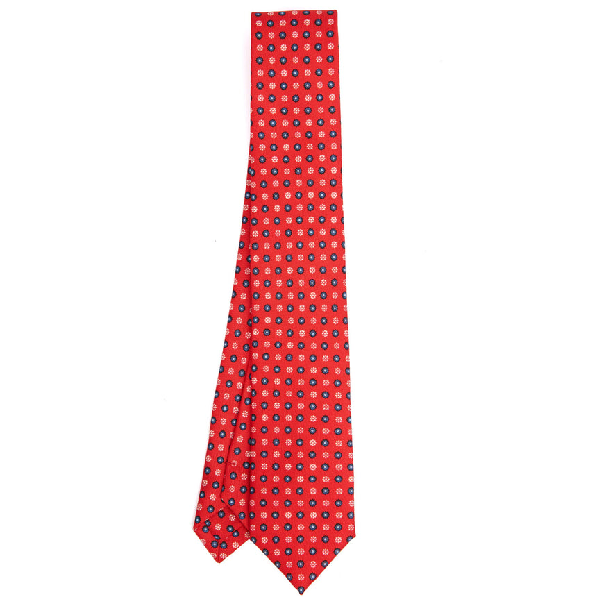 RED SARTORIAL 7 CM PRINTED SILK TIE
