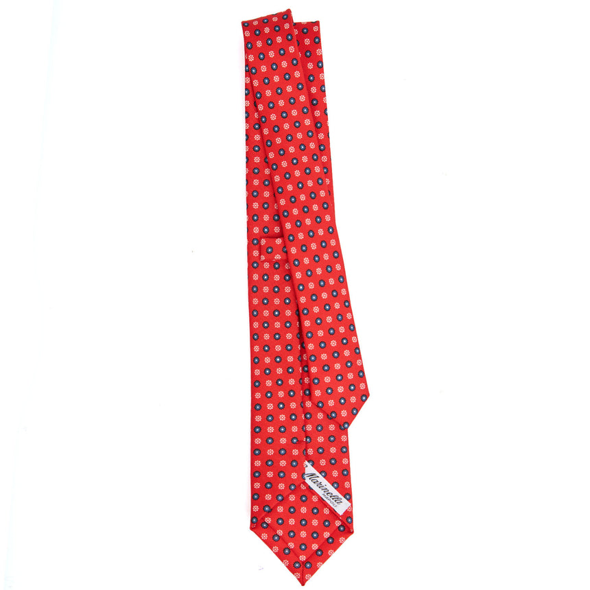 RED SARTORIAL 7 CM PRINTED SILK TIE