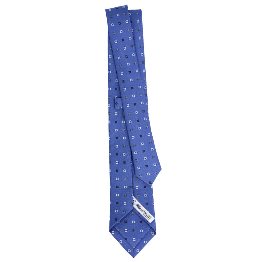 CRAVATTA SARTORIALE 7 CM IN SETA AZZURRO POLVERE
