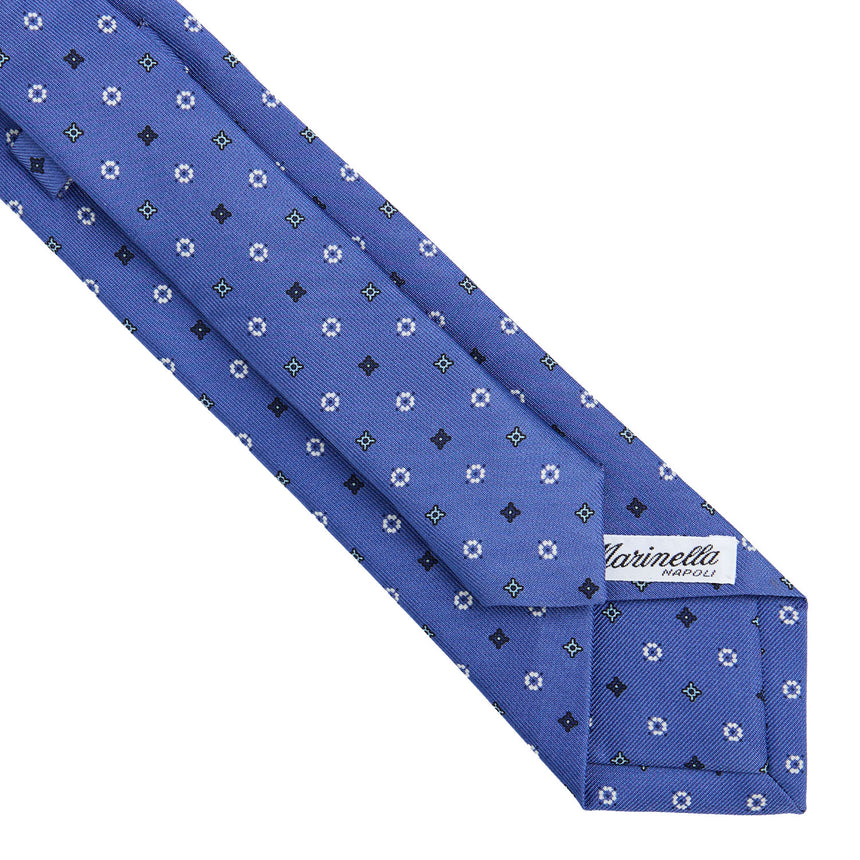 CRAVATTA SARTORIALE 7 CM IN SETA AZZURRO POLVERE