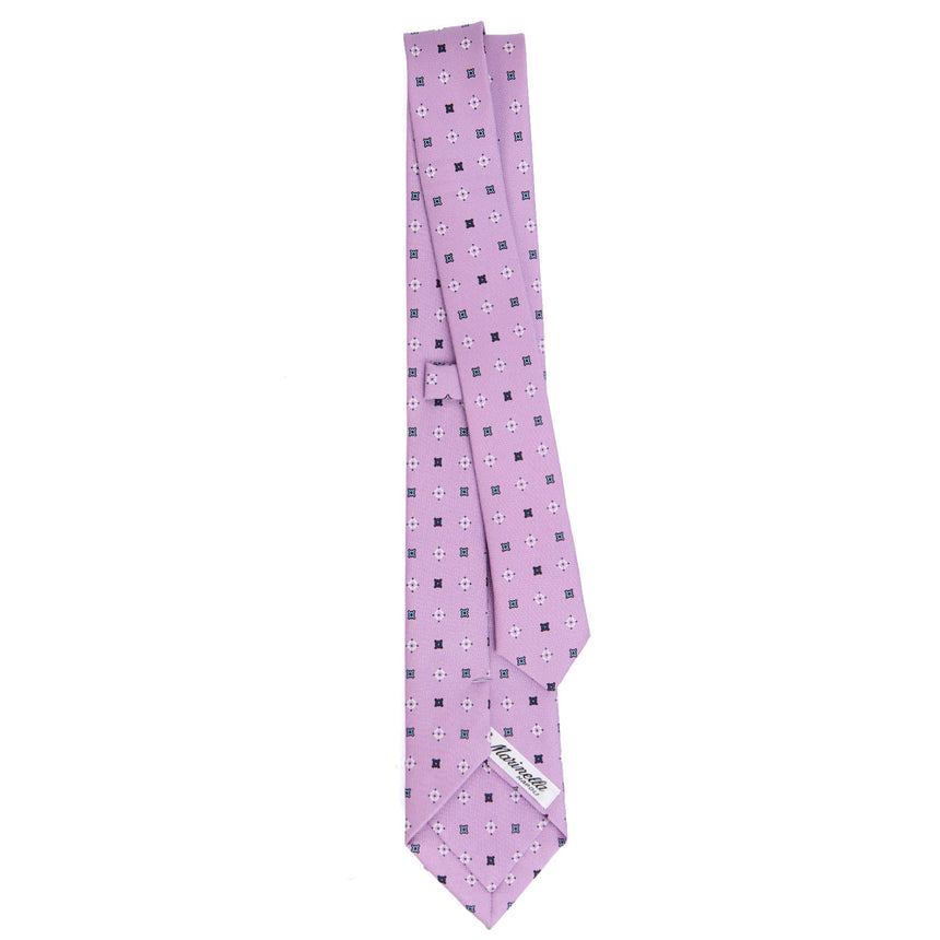 CRAVATTA SARTORIALE 7 CM IN SETA LILLA