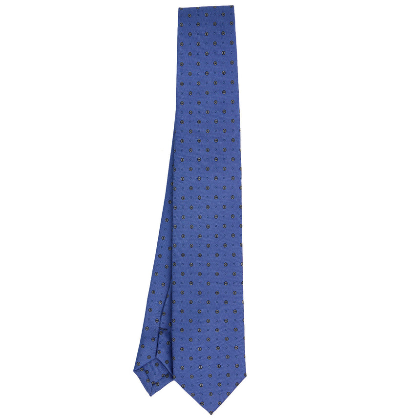 POWDER BLUE SARTORIAL 7 CM PRINTED SILK TIE