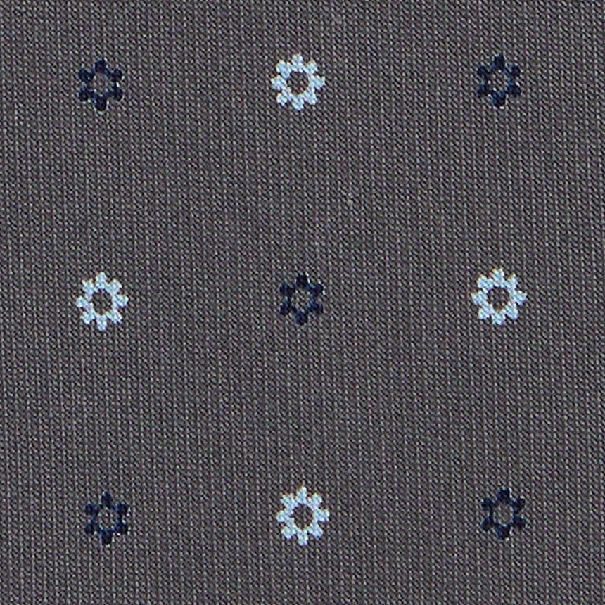 DARK GREY SARTORIAL 7 CM PRINTED SILK TIE