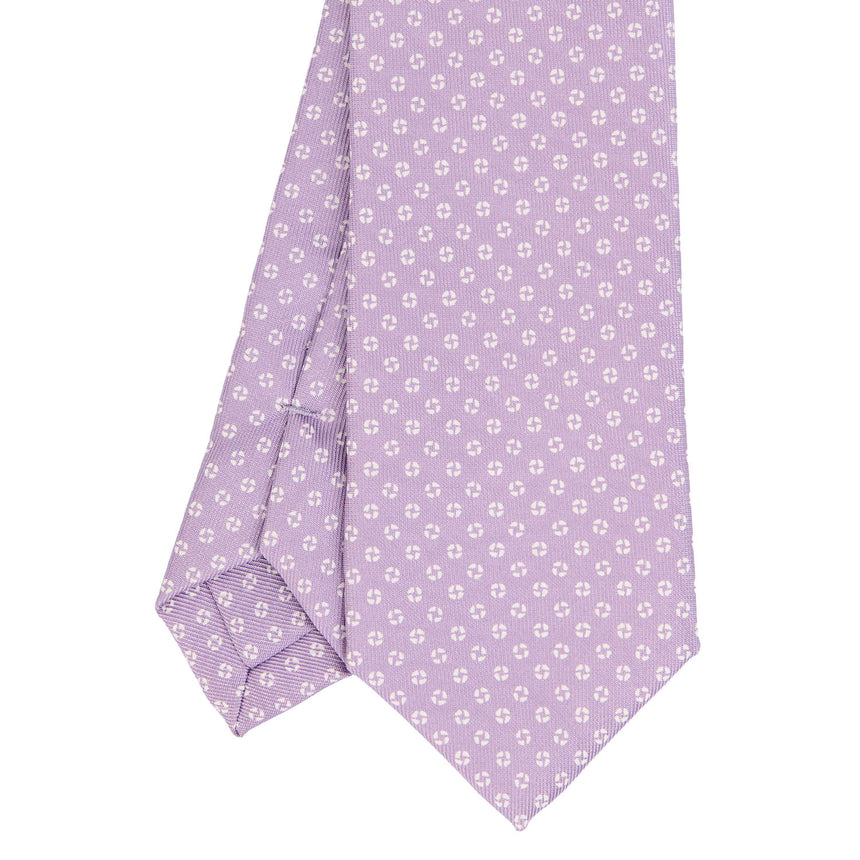 LILAC SARTORIAL 7 CM PRINTED SILK TIE