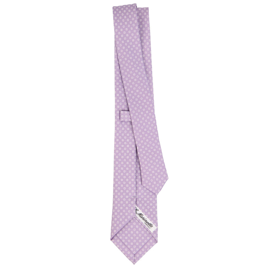 LILAC SARTORIAL 7 CM PRINTED SILK TIE
